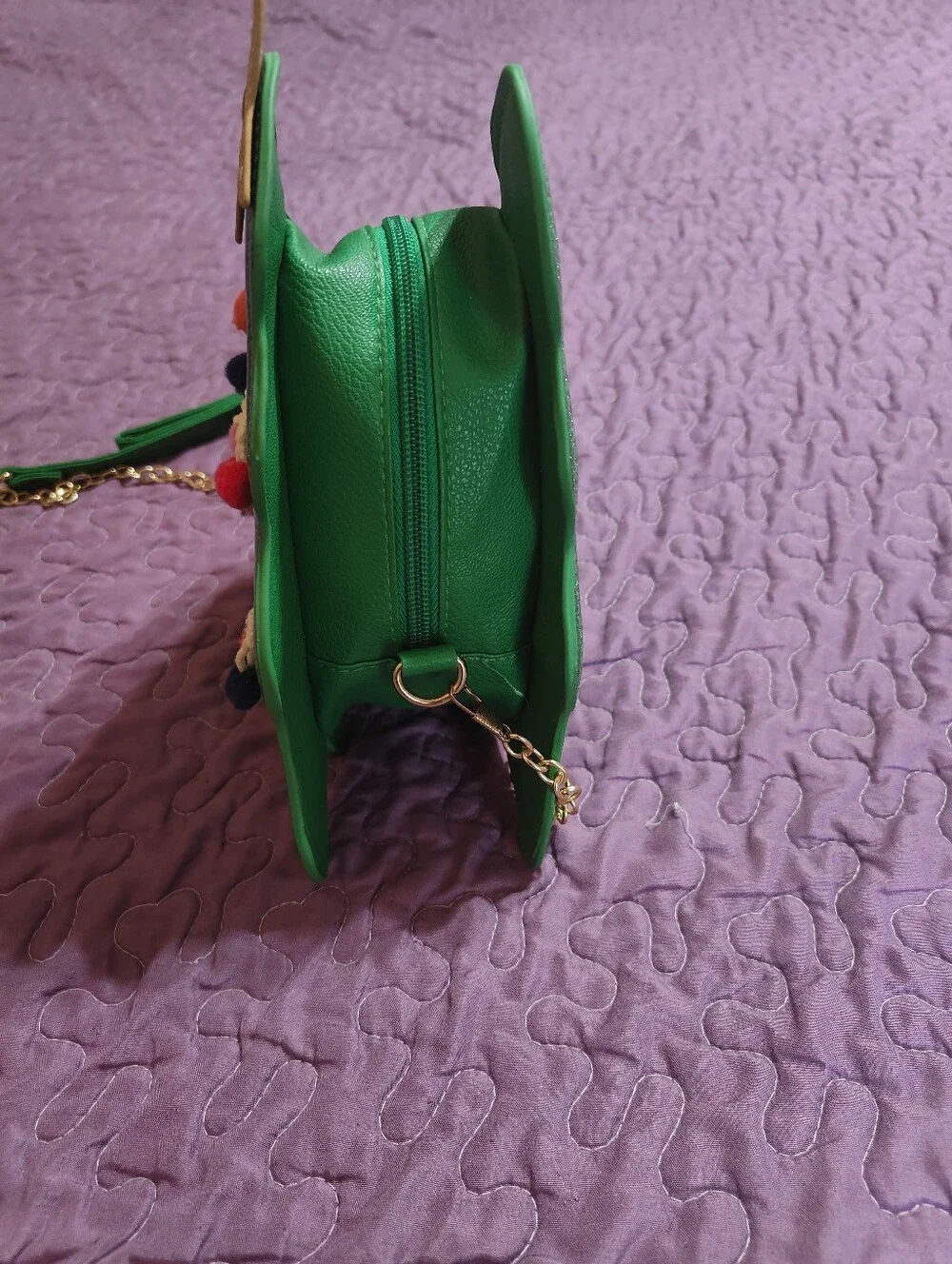 Olivia Miller Glitter Christmas Tree Crossbody Bag